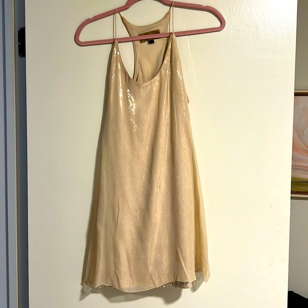 Beautiful Gold Nicole Miller Mini Dress